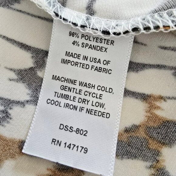 Veronica M. Women's Mini Dress Size Large Brown Black Sleeveless V-Neck Stretch - Picture 12 of 13